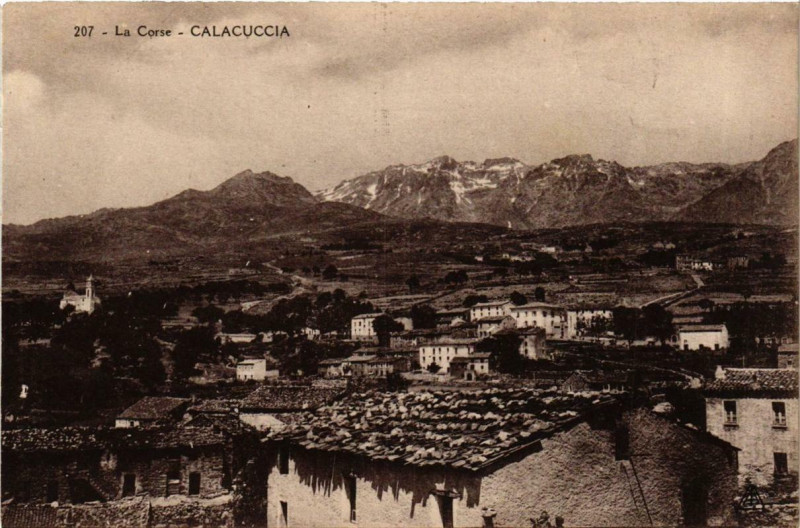 Carte postale ancienne Corse Calacuccia à Calacuccia
