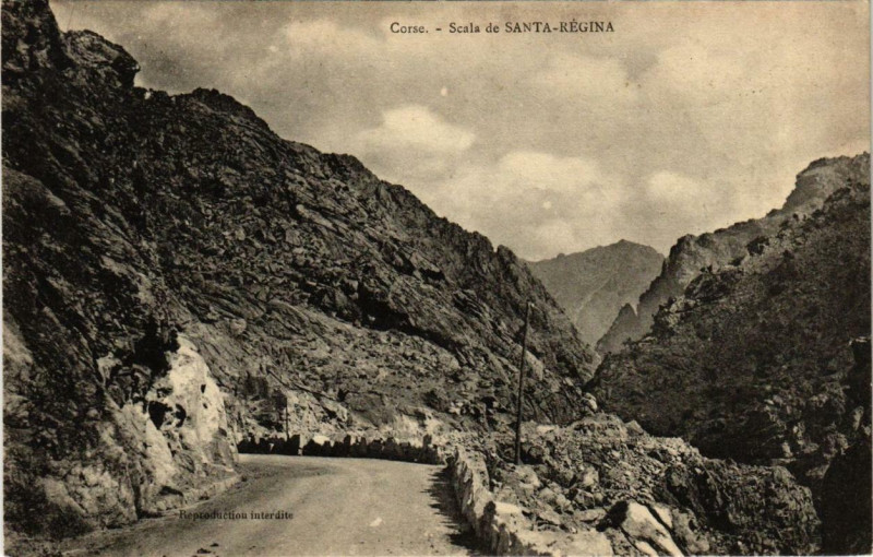 Carte postale ancienne Corse Scala de Santa Regina