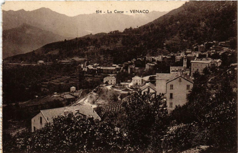 Carte postale ancienne Corse Venaco à Venaco