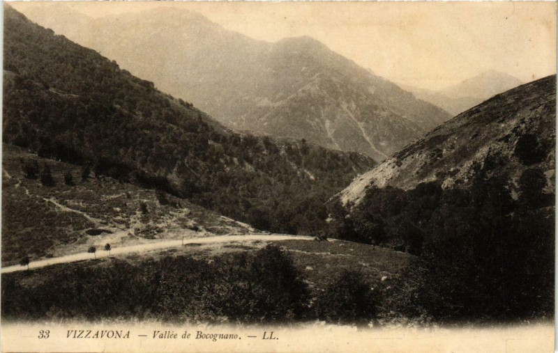 Carte postale ancienne Corse Vizzavona - Vallée de Bocognano