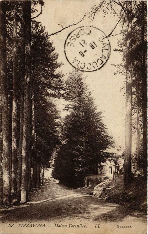 Carte postale ancienne Corse Vizzavona - Maison Forestiere
