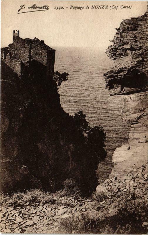 Carte postale ancienne Corse Payasage de Nonza à Nonza