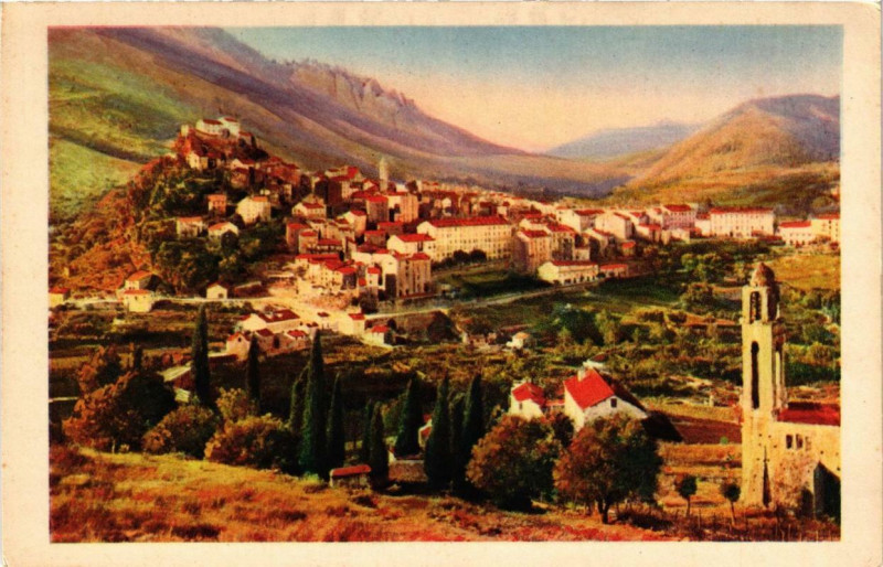 Carte postale ancienne Corse Corte à Corte