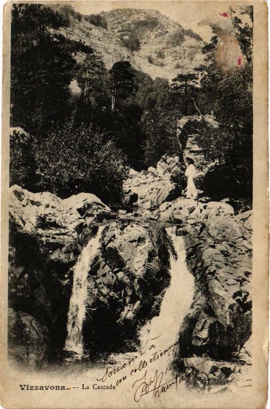 Carte postale ancienne Corse Vizzavona - La Cascade