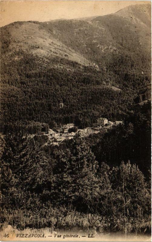 Carte postale ancienne Corse Vizzavona - Vue générale