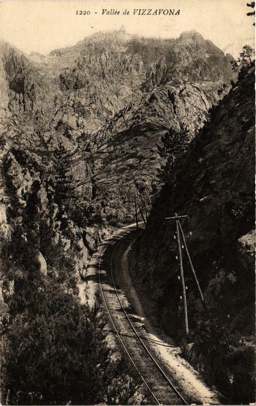 Carte postale ancienne Corse Vallée de Vizzavona