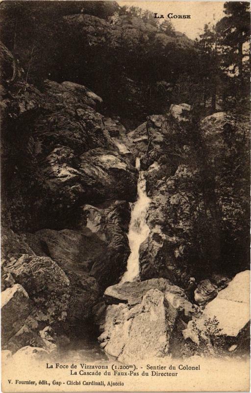 Carte postale ancienne Corse La Foce de Vizzavona - Senter du Colonel