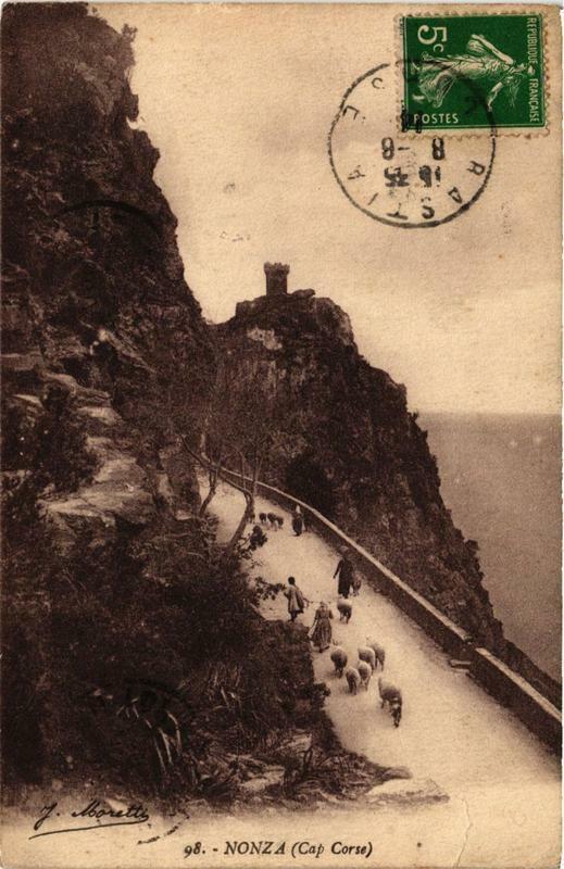 Carte postale ancienne Corse Nonza à Nonza