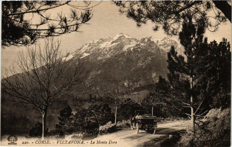 Carte postale ancienne Corse Vizzavona - Le Monte Doro à Monte