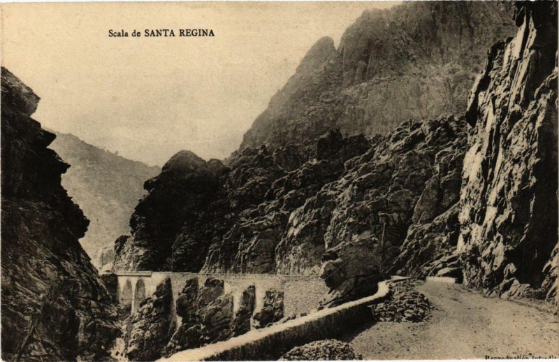 Carte postale ancienne Corse Scala de Santa Regina