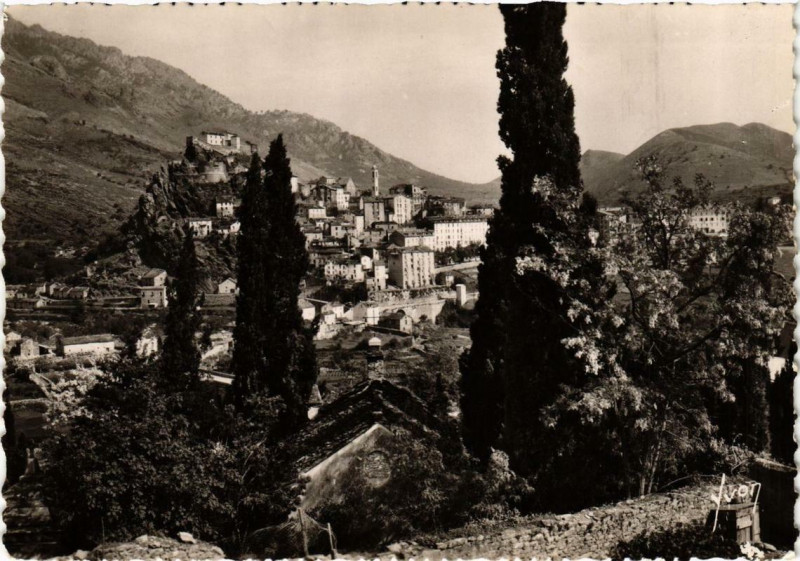 Carte postale ancienne Corse Corte - Vue générale à Corte