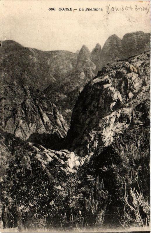 Carte postale ancienne Corse La Spelunca