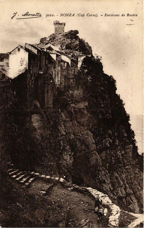 Carte postale ancienne Corse Nonza - Env. de Bastia à Nonza