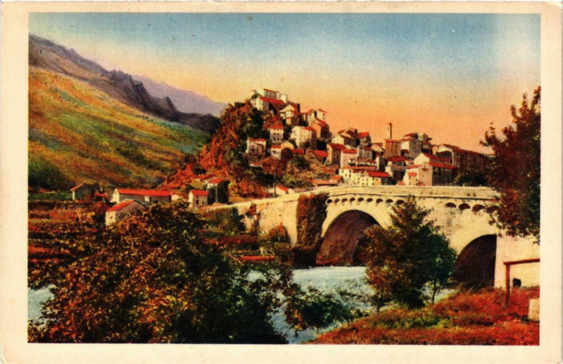 Carte postale ancienne Corse Corte à Corte