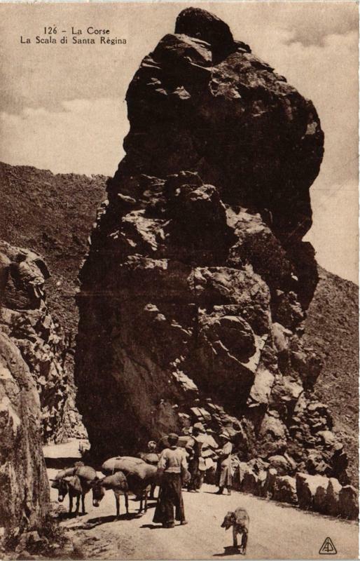 Carte postale ancienne Corse La Scala di Santa Regina