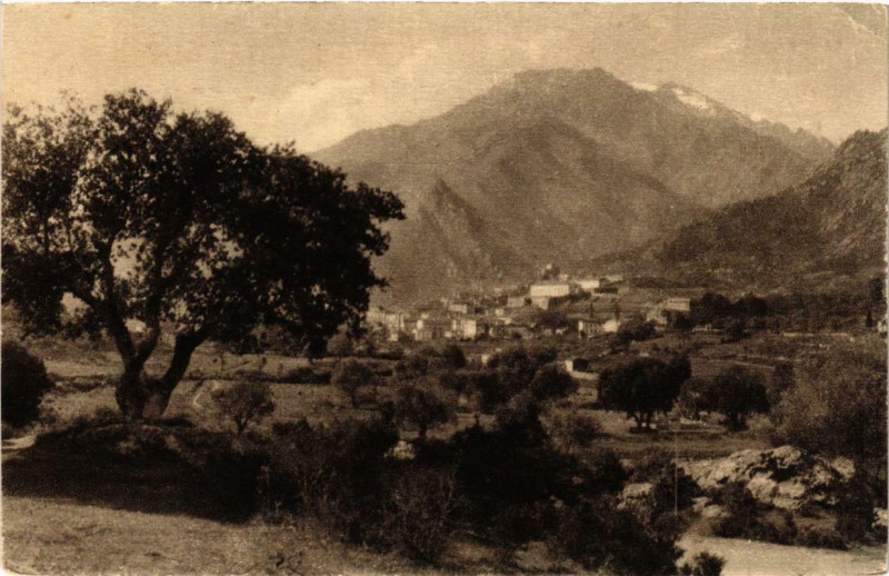 Carte postale ancienne Corse Corte à Corte