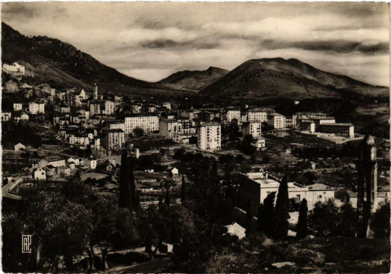 Carte postale ancienne Corse Corte - Vue générale à Corte