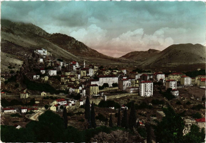 Carte postale ancienne Corse Corte - Vue générale à Corte
