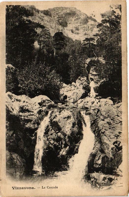 Carte postale ancienne Corse Vizzavona - La Cascade