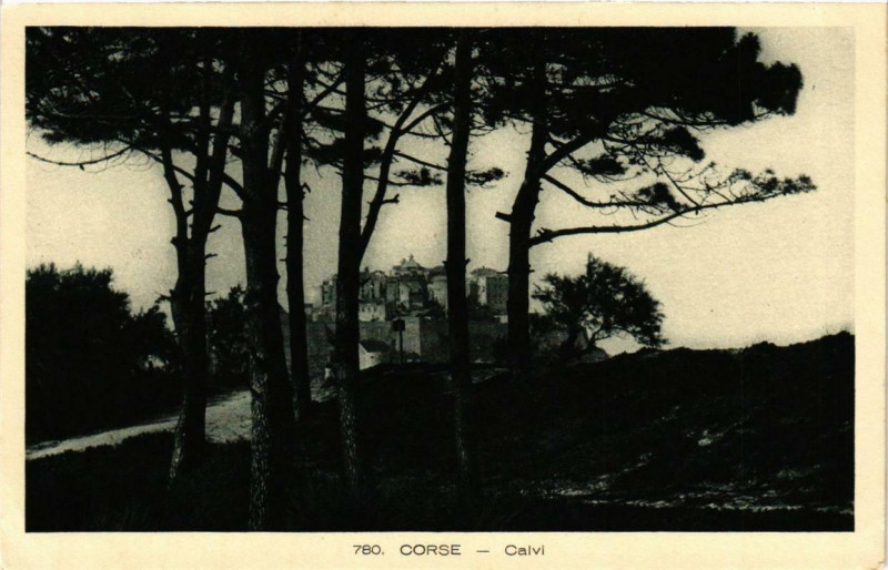 Carte postale ancienne Corse Calvi à Calvi