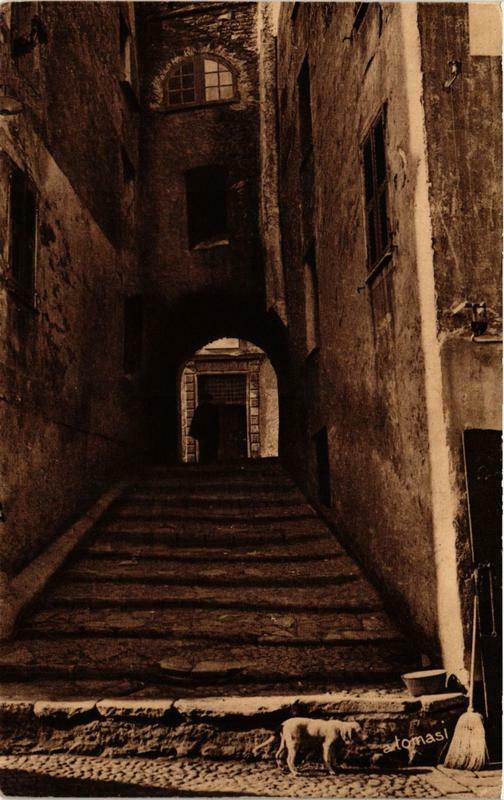 Carte postale ancienne Corse Corte - Vieille Rue à Corte