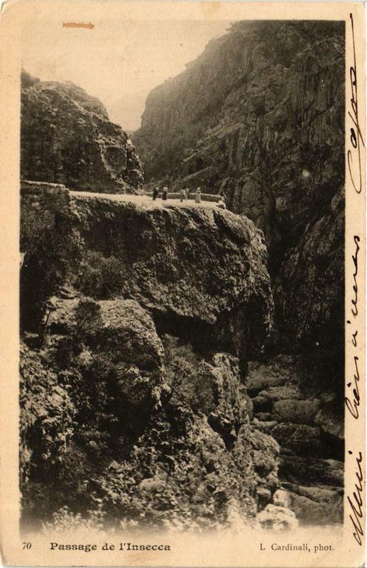 Carte postale ancienne Corse Passage de l'Insecca