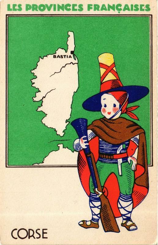 Carte postale ancienne Corse Souvenir