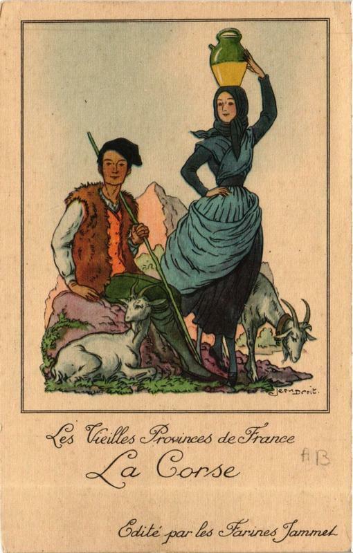 Carte postale ancienne Corse Souvenir