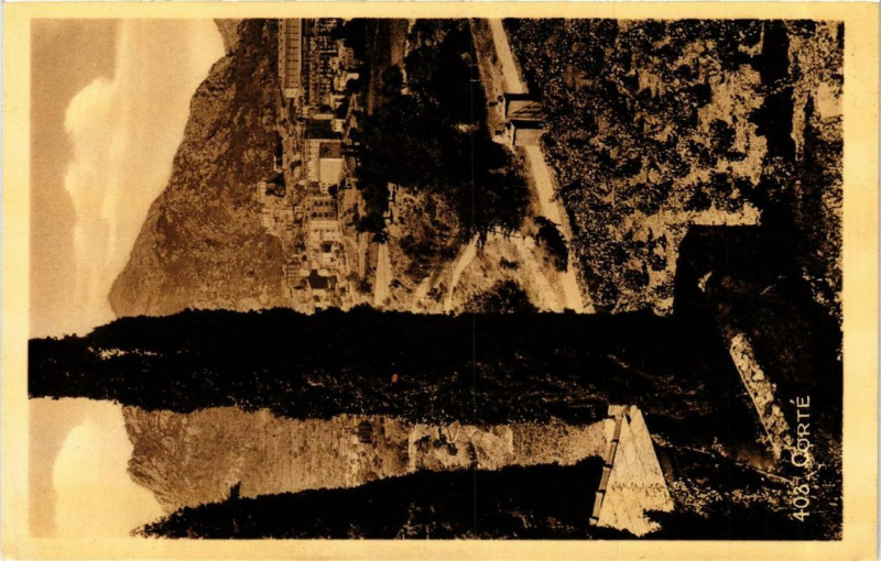 Carte postale ancienne Corse - Corte à Corte