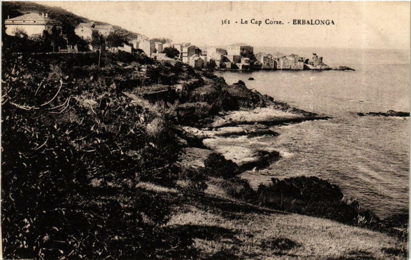 Carte postale ancienne Corse - Le Cap Corse Erbalogna