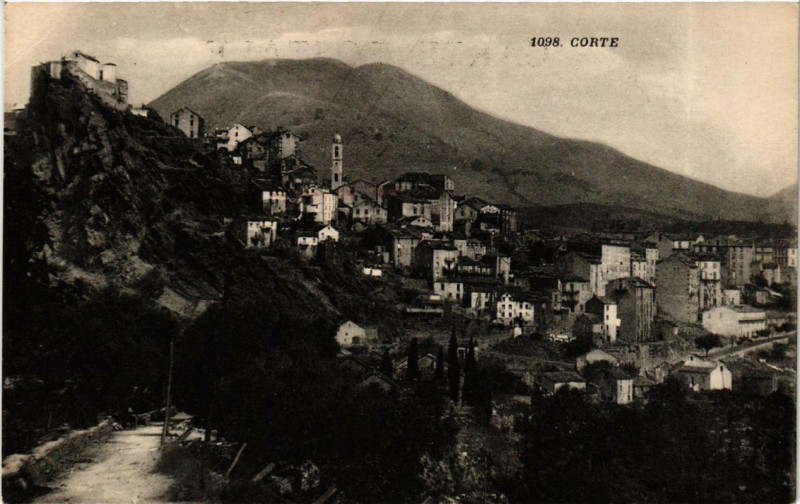 Carte postale ancienne Corse - Corte à Corte