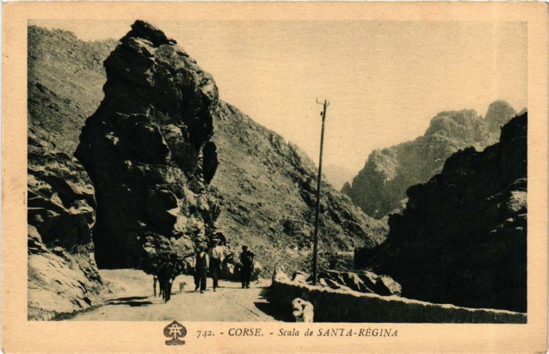 Carte postale ancienne Corse Scala de Santa Regina