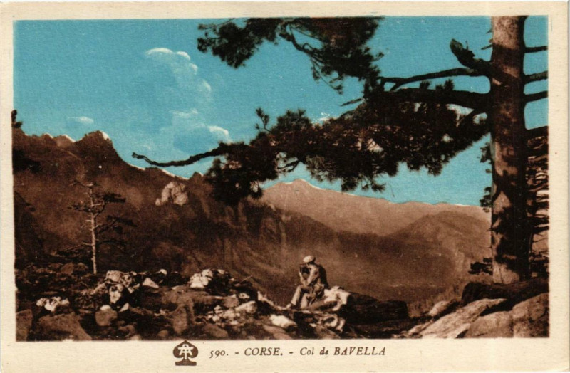 Carte postale ancienne Corse Col de Bavella