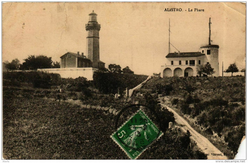 Carte postale ancienne Corse - Alistro - Le Phare