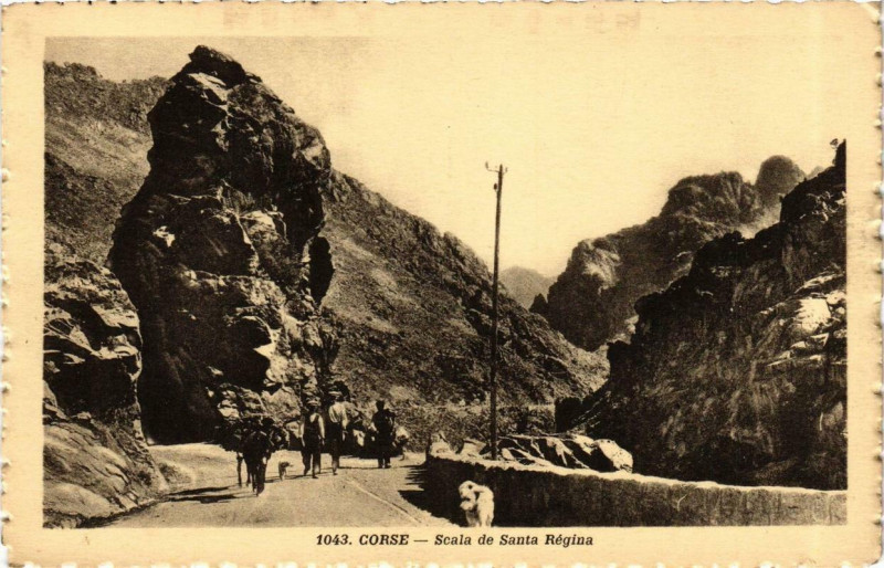 Carte postale ancienne Corse Scala de Santa Regina