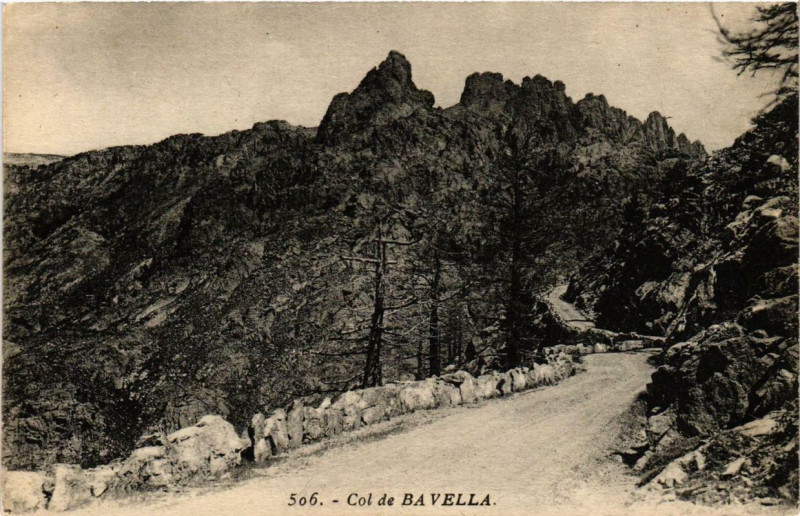 Carte postale ancienne Corse Col de Bavella