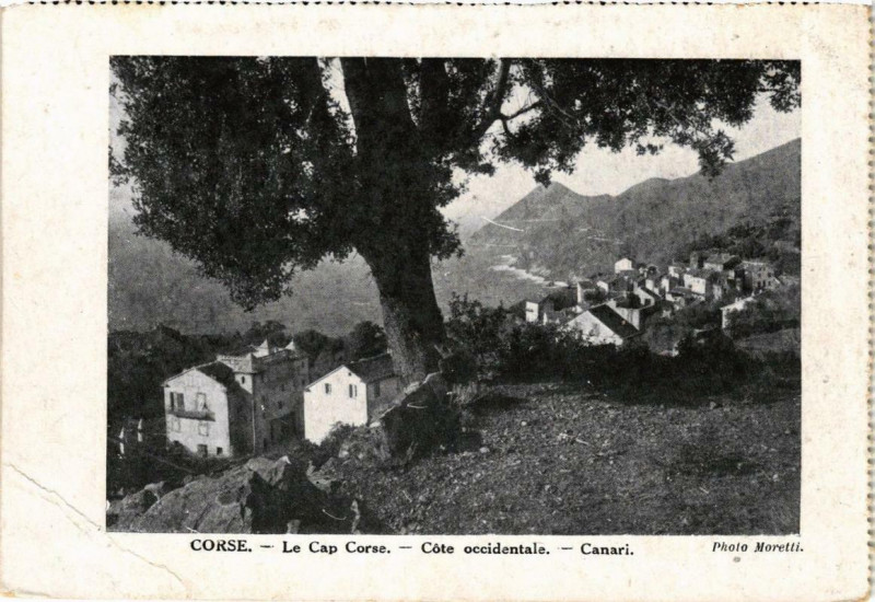 Carte postale ancienne Corse Cote occidentale-Canari à Canari