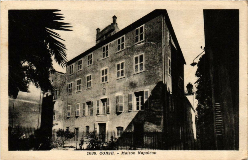 Carte postale ancienne Corse - Maison Napoleon