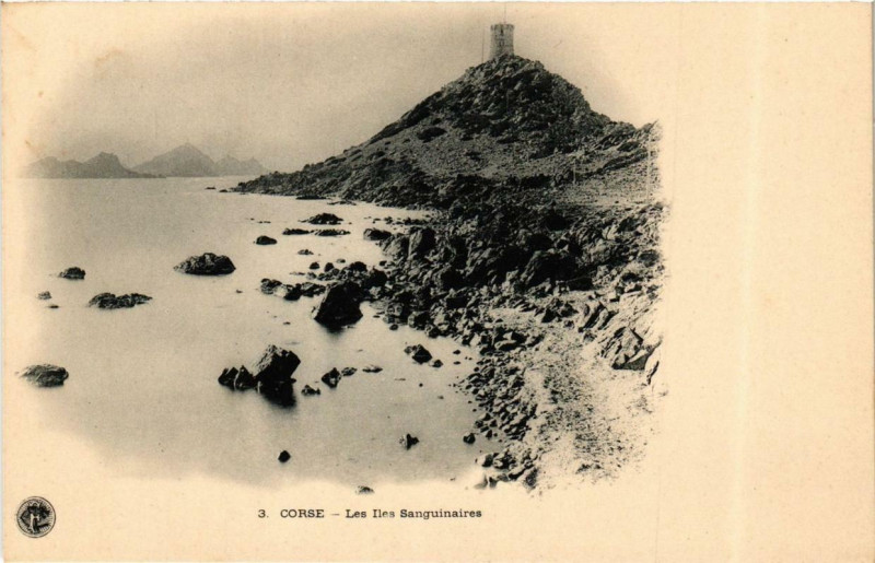 Carte postale ancienne Corse - Les Iles Sanguinaires