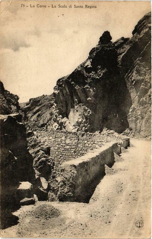 Carte postale ancienne Corse Scala de Santa Regina