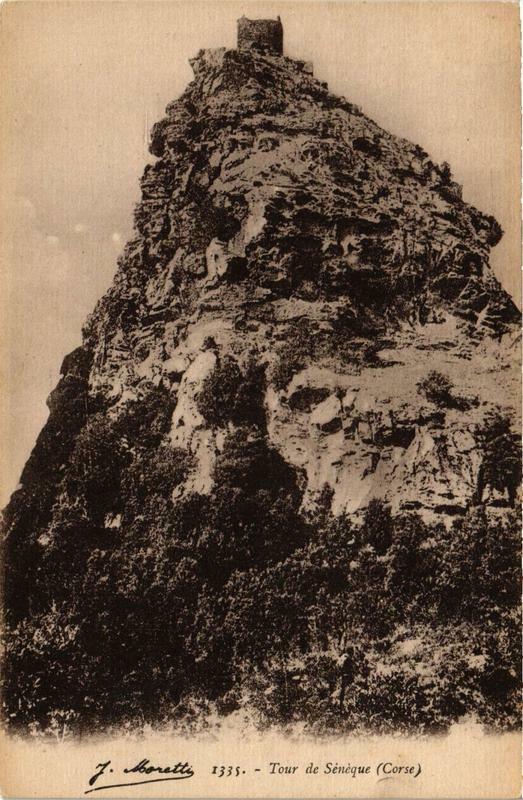 Carte postale ancienne Corse Tour de Sénéque