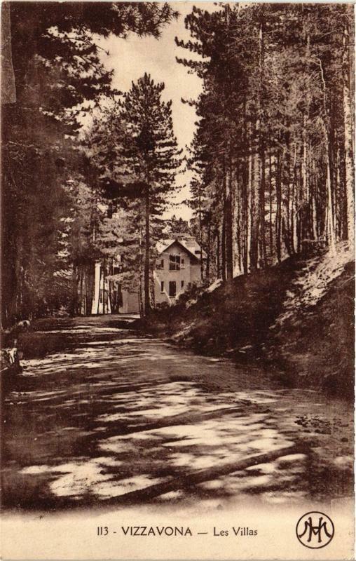Carte postale ancienne Corse Vizzavona. Les Villas