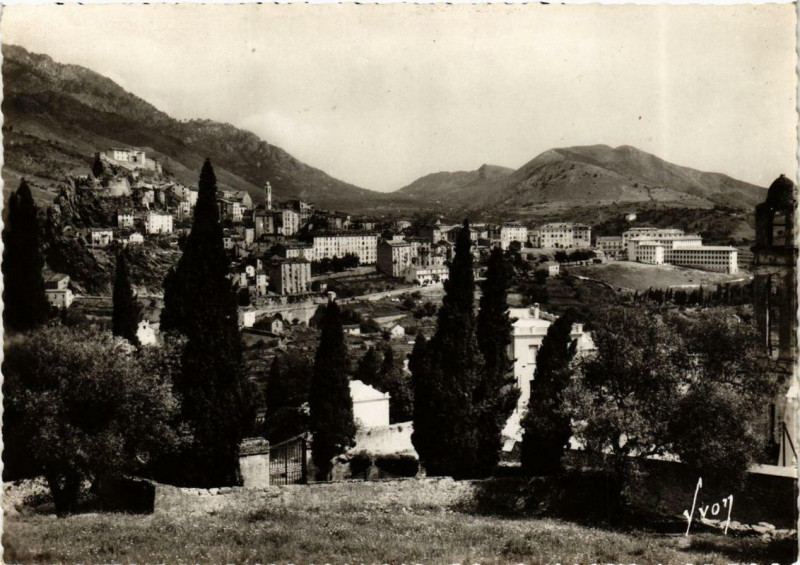 Carte postale ancienne Corse - Corte - Vue générale à Corte
