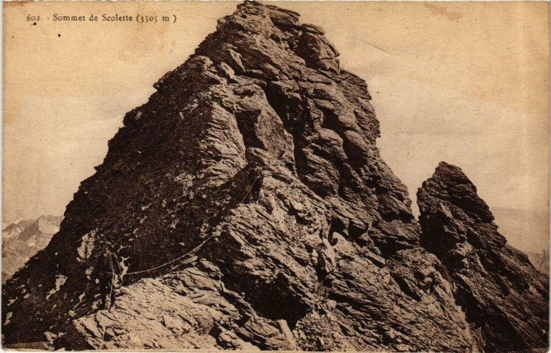 Carte postale ancienne Corse - Sommet de Scolette
