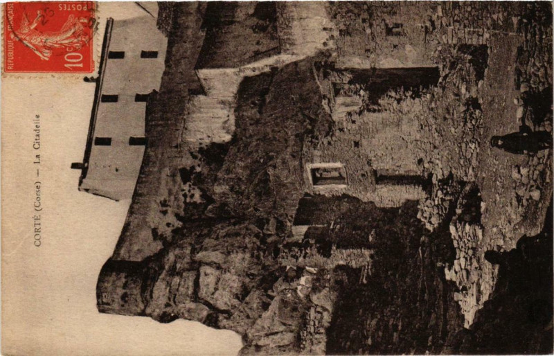 Carte postale ancienne Corse - Corte - La Citadelle à Corte