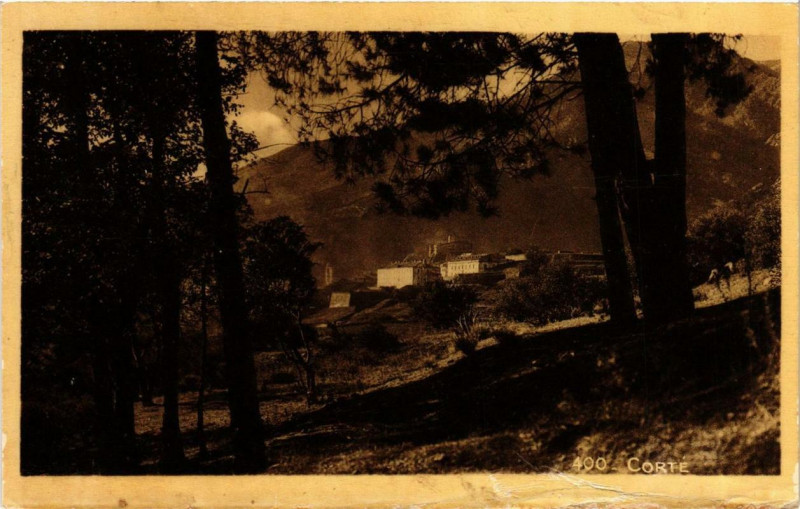 Carte postale ancienne Corse - Corte à Corte