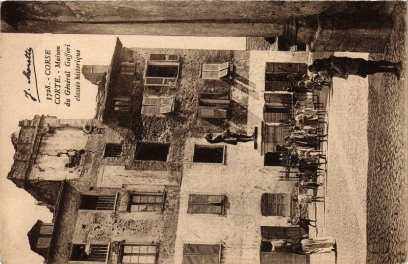 Carte postale ancienne Corse - Corte - Maison du Général Gaffori classée historique à Corte