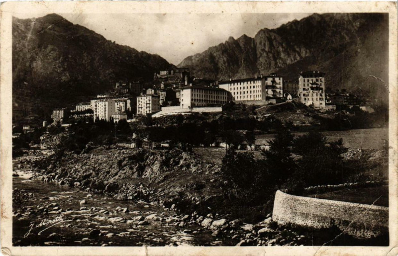 Carte postale ancienne Corse - Corte - Vue générale à Corte