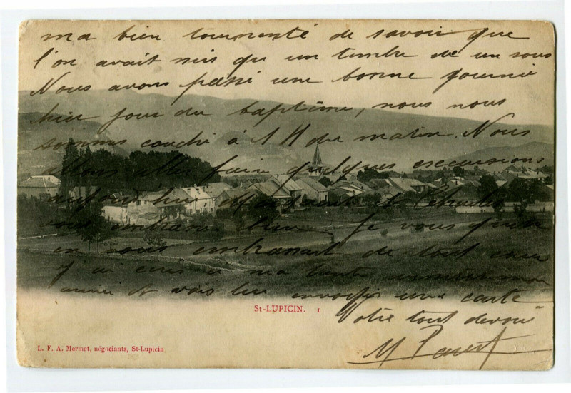 Carte postale ancienne Jura Saint-Lupicin