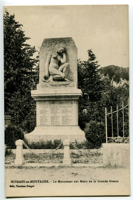 Carte postale ancienne Jura Moiorans-en-Montagne Le Monument aux Morts à Rans